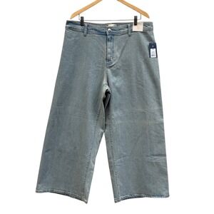 Universal Thread Sailor Wide Leg Jeans Light Wash Size 17 Reg High Rise NWT